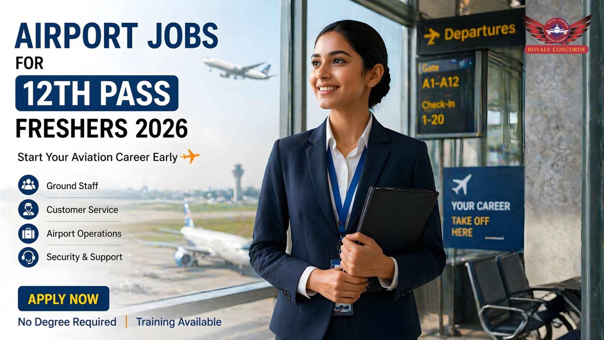 Airport Jobs for 12th Pass Freshers 2026