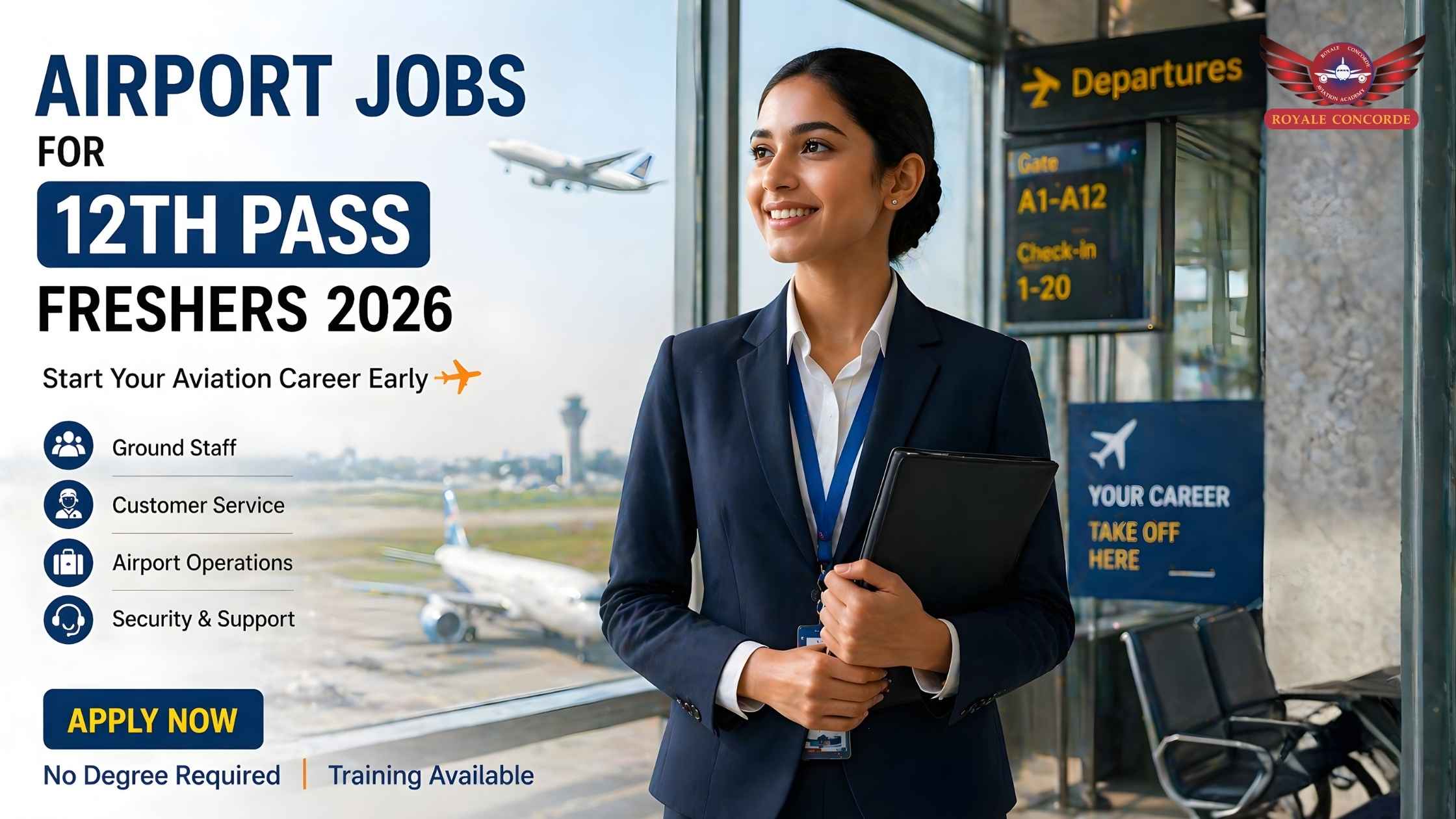 Airport Jobs for 12th Pass Freshers 2026