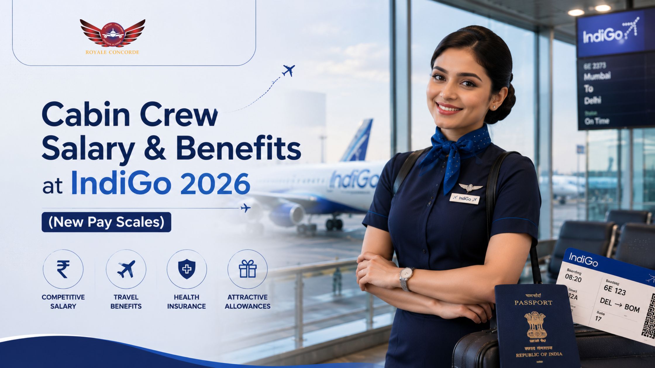 Cabin Crew Salary & Benefits at IndiGo 2026 (New Pay Scales)