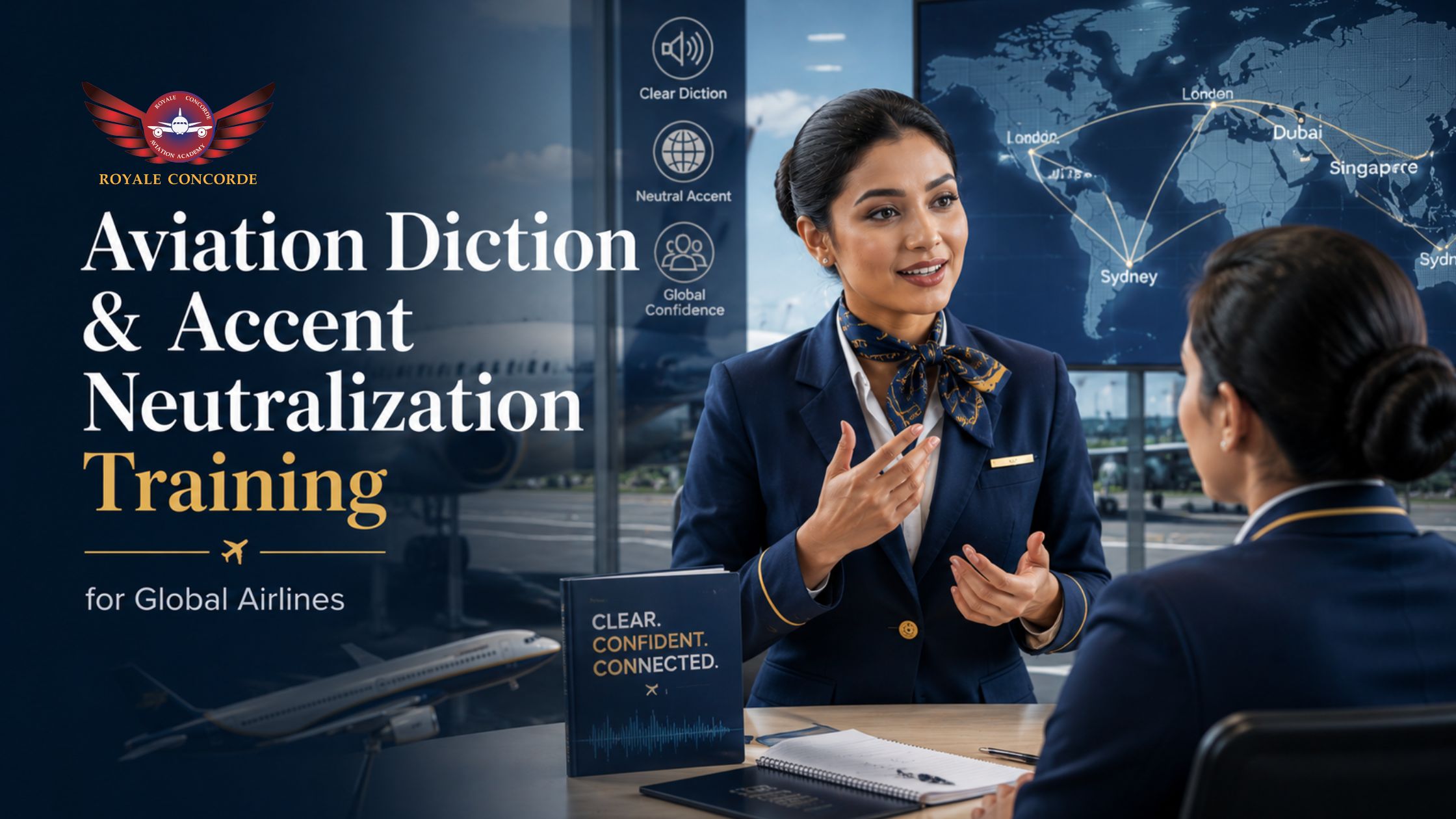 Aviation Diction & Accent Neutralization Training for Global Airlines