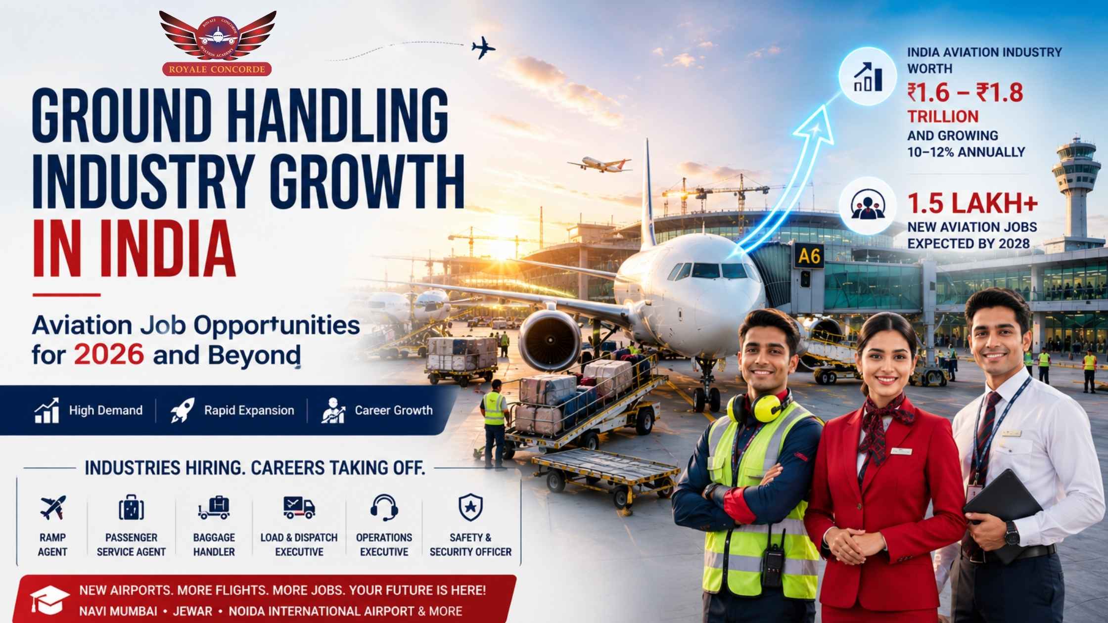 Ground Handling Industry Growth in India: Aviation Job Opportunities for 2026 and Beyond