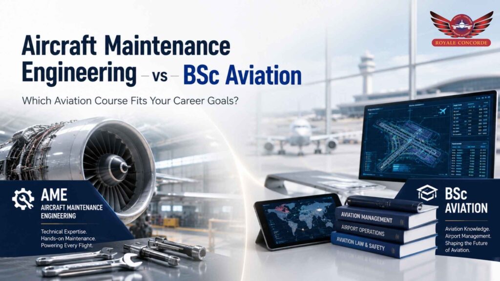 Aircraft Maintenance Engineering vs BSc Aviation – Which Aviation Course Fits Your Career Goals?