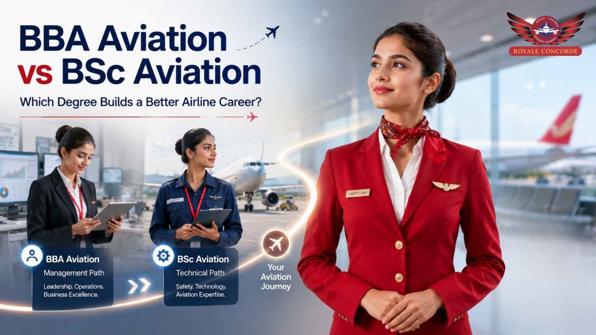 BBA Aviation vs BSc Aviation – Which Degree Builds a Better Airline Career?