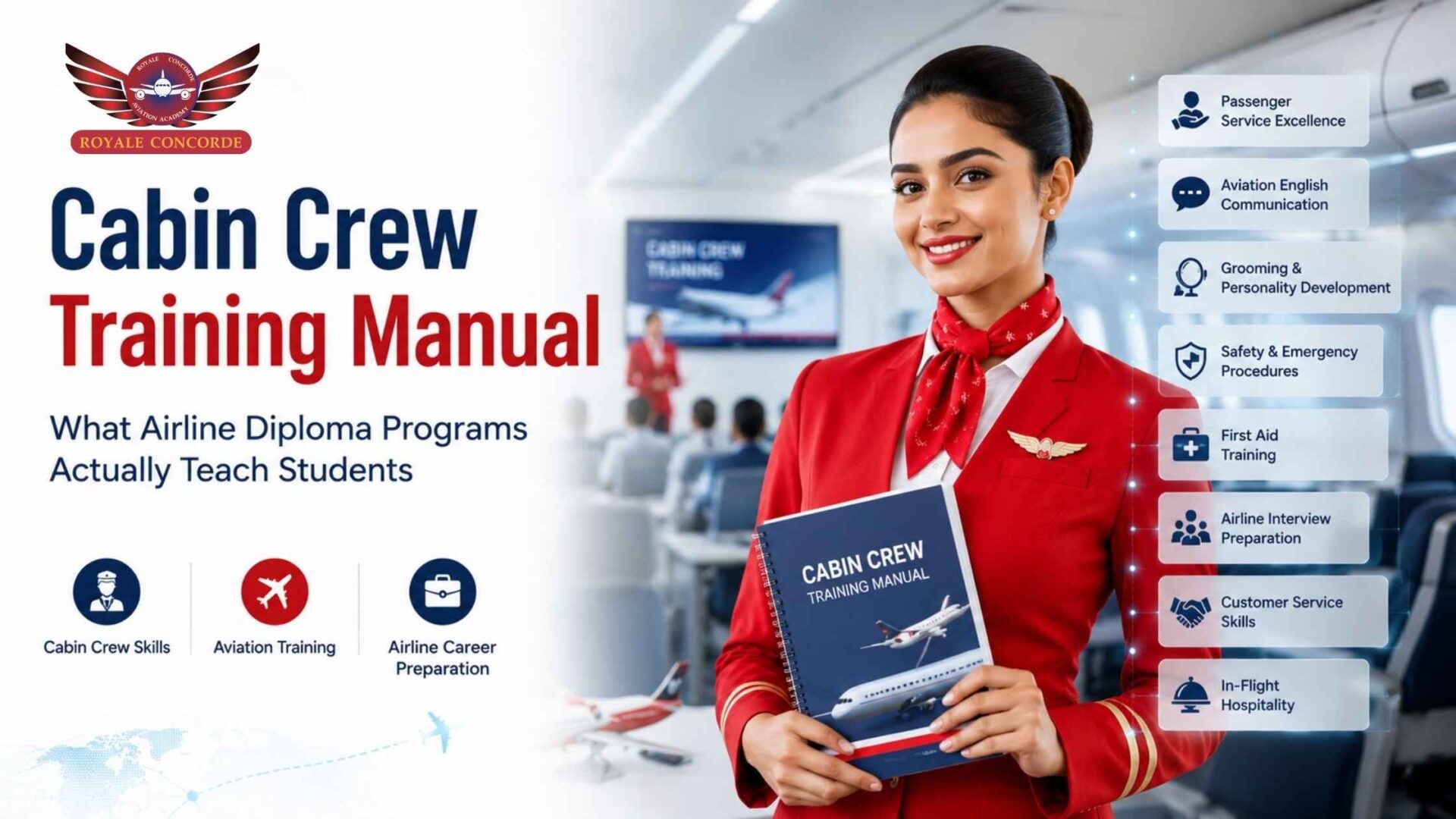 Cabin Crew Training Manual – What Airline Diploma Programs Actually Teach Students