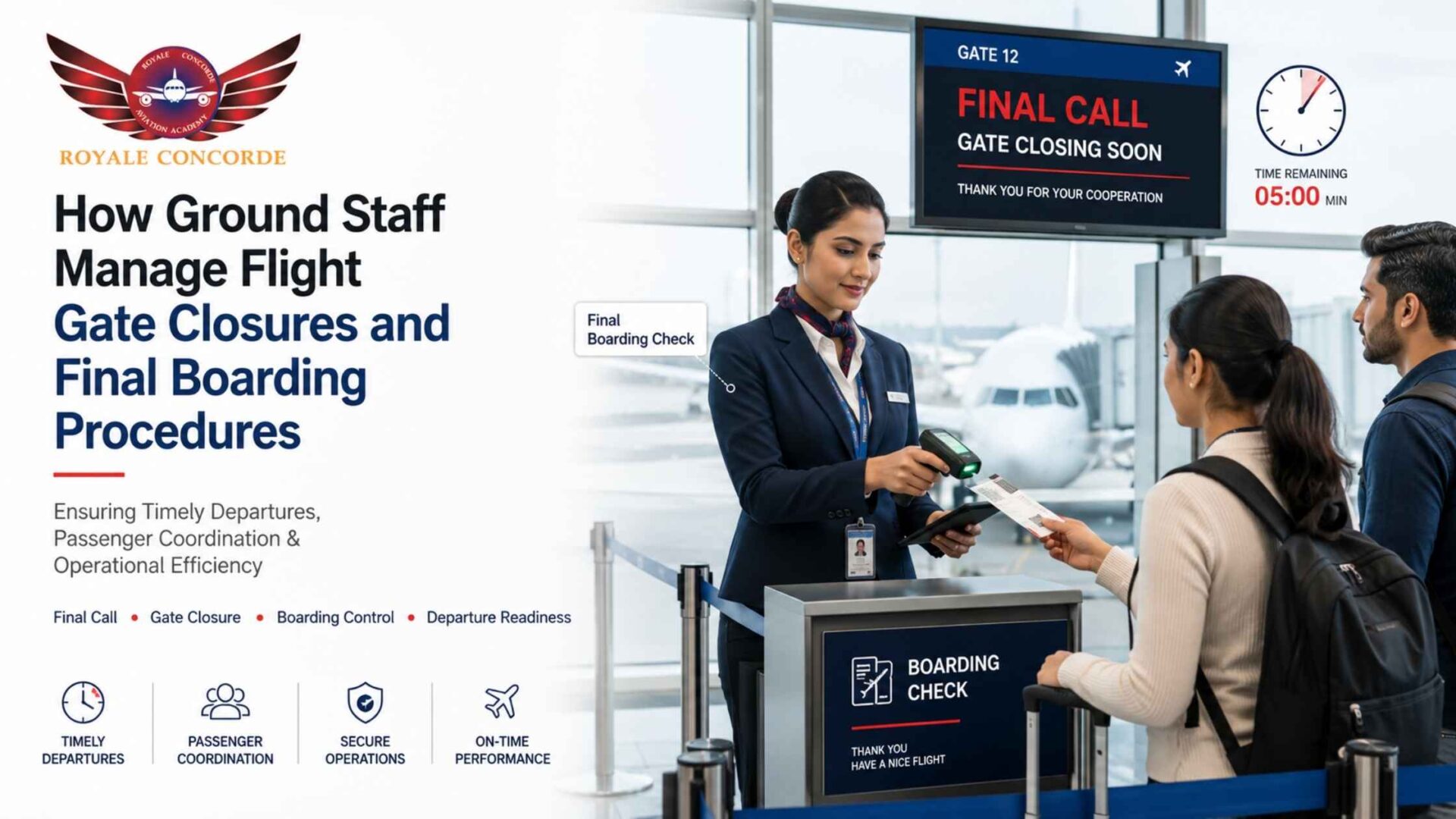 How Ground Staff Manage Flight Gate Closures and Final Boarding Procedures