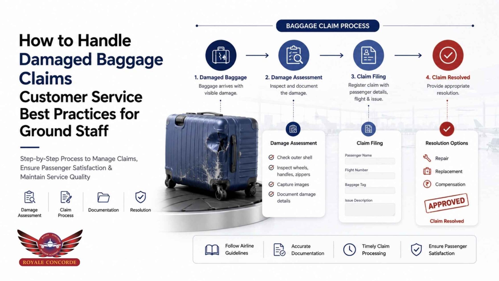 How to Handle Damaged Baggage Claims: Customer Service Best Practices for Ground Staff