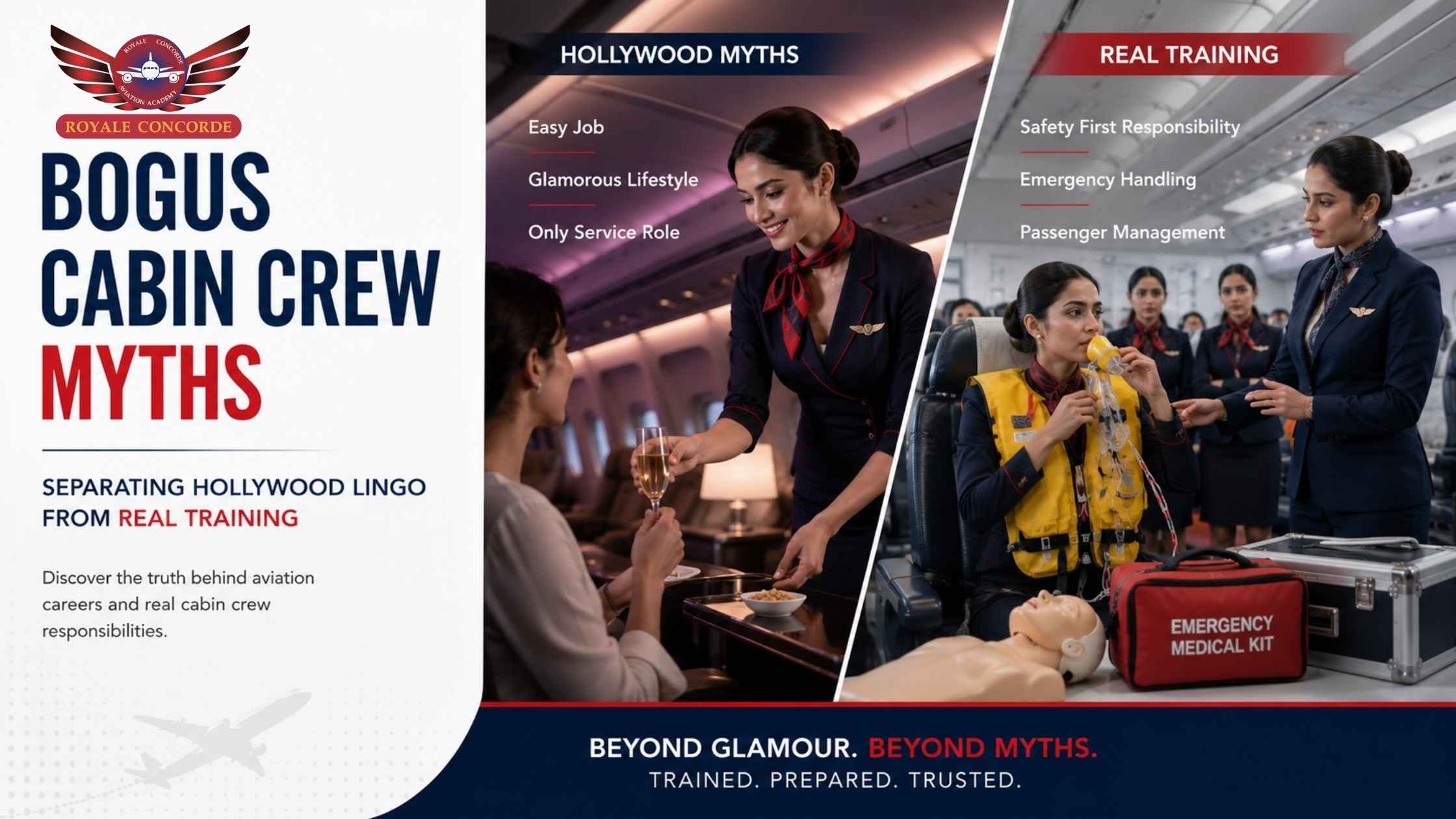 Bogus Cabin Crew Myths: Separating Hollywood Lingo From Real Training