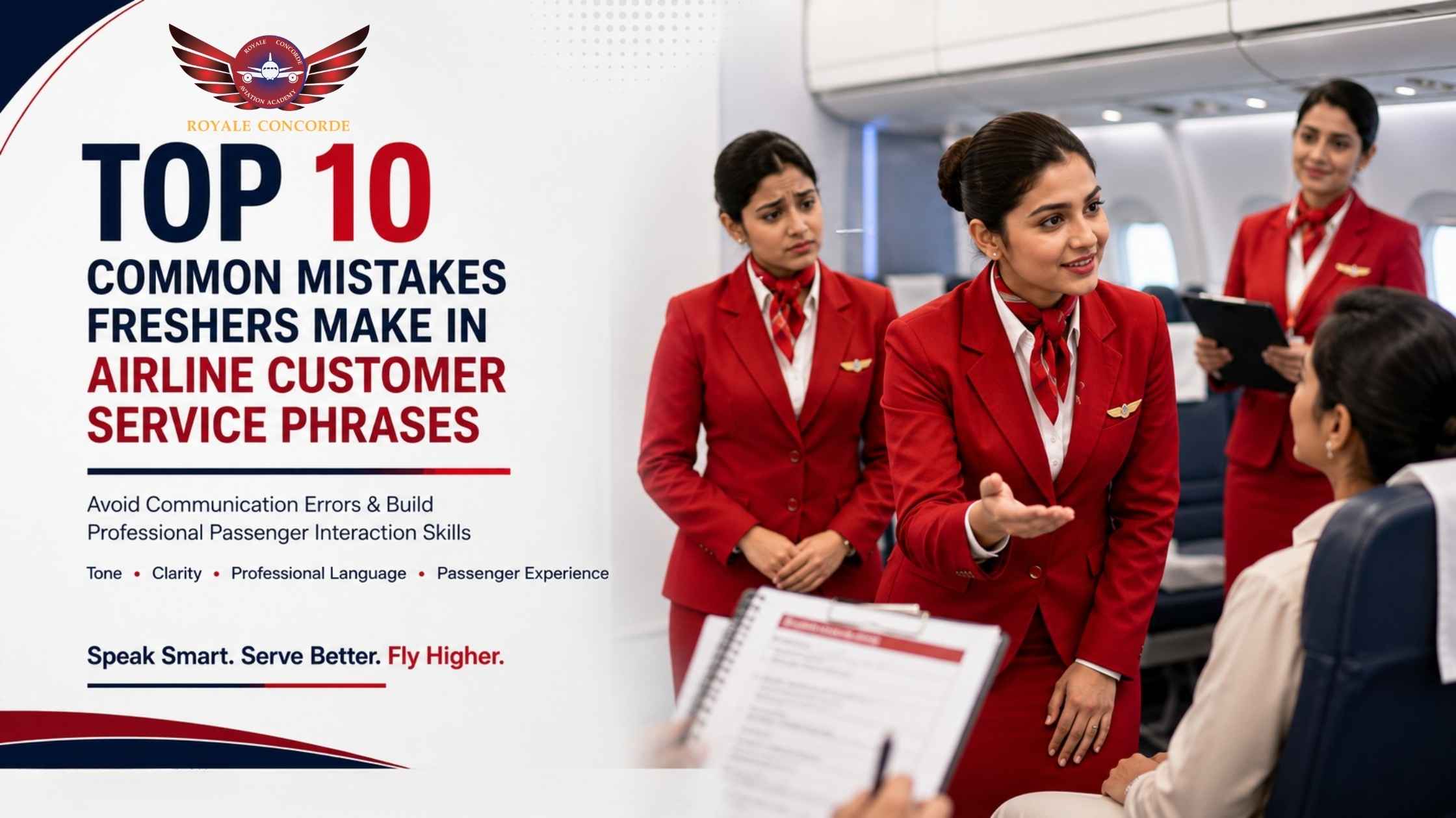 Top 10 Common Mistakes Freshers Make in Airline Customer Service Phrases