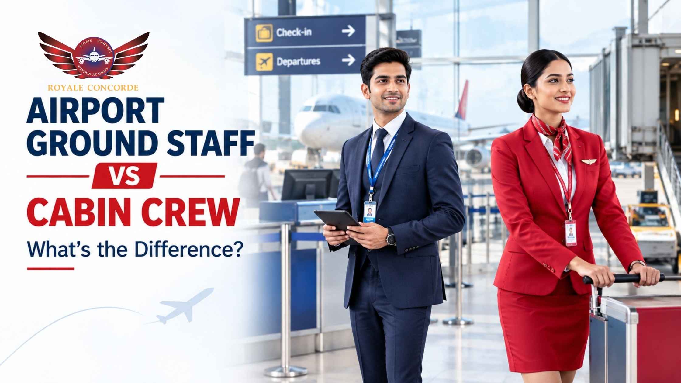 Airport Ground Staff vs Cabin Crew: What's the Difference?