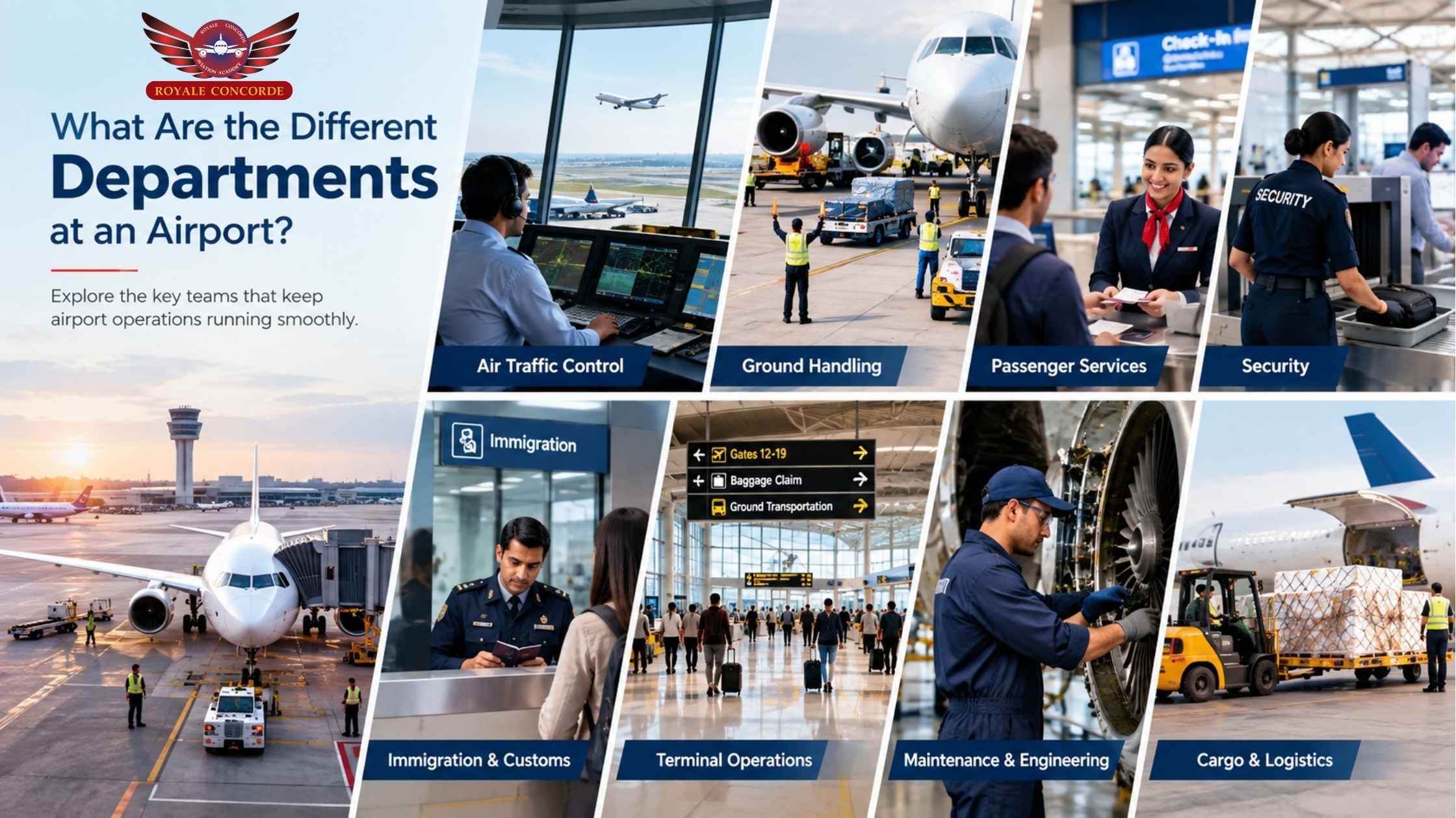 What Are the Different Departments at an Airport?